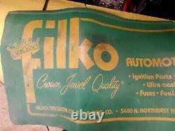 Vintage Filko Automotive Products Fender Cover Chicago Illinois Used