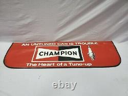 Vintage Red Black White Champion Fender Cover Good Used Condition