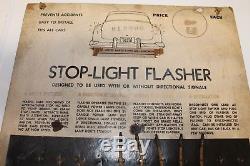 Vintage antique dealer display stop light flasher accessory