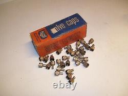Vintage nos Tire valve metal caps w box auto accessory gm street hot rod part oe