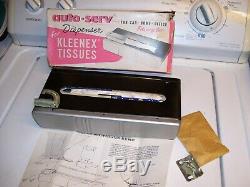 Vintage nos in box AUTO-SERV tissue dispenser dash automobile gm street rat rod